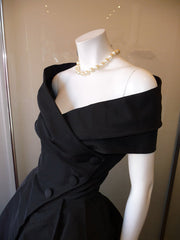 Black Prom Dress,Off The Shoulder Prom Dress,Bodice Prom Dress,Fashion Prom Dress