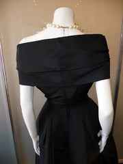 Black Prom Dress,Off The Shoulder Prom Dress,Bodice Prom Dress,Fashion Prom Dress