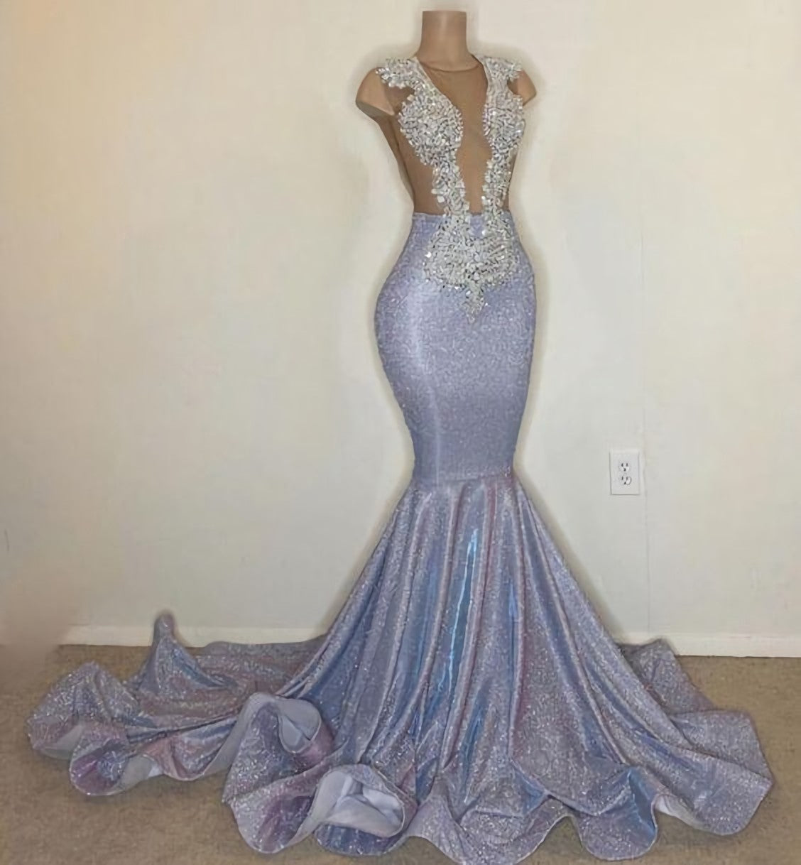 Sequins Prom Dresses, Mermaid Prom Dresses, Sparkly Prom Dresses