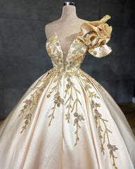 Classy Long A-Line Sweetheart Crystal Satin Ruffles Wedding Dress