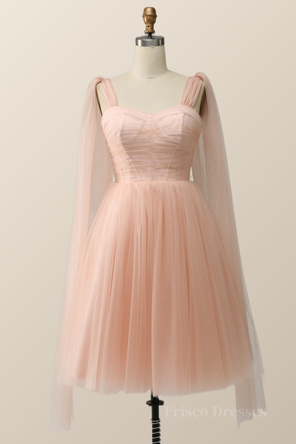 Pink Tulle Corset Short Party Dress